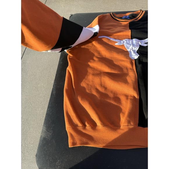 Vintage Starter Texas Longhorns Crewneck Sweatshirt XL Color Block - Picture 5 of 7